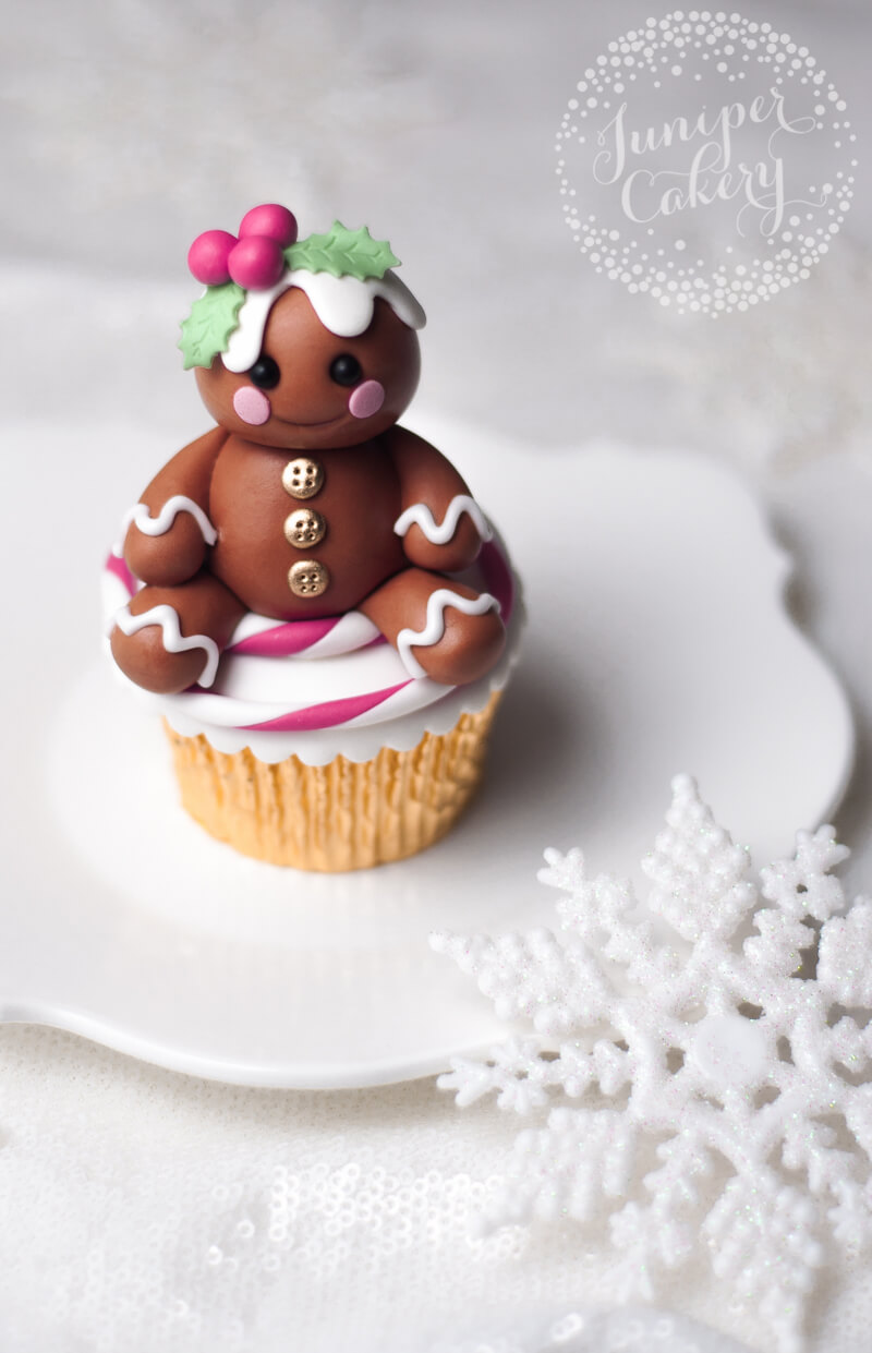 Fondant gingerbread person tutorial by Juniper Cakery