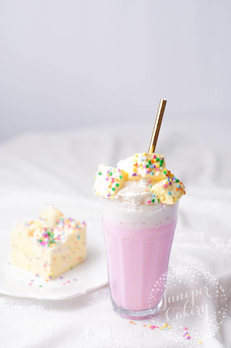 Bright lemon confetti marshmallows by Juniper Cakery