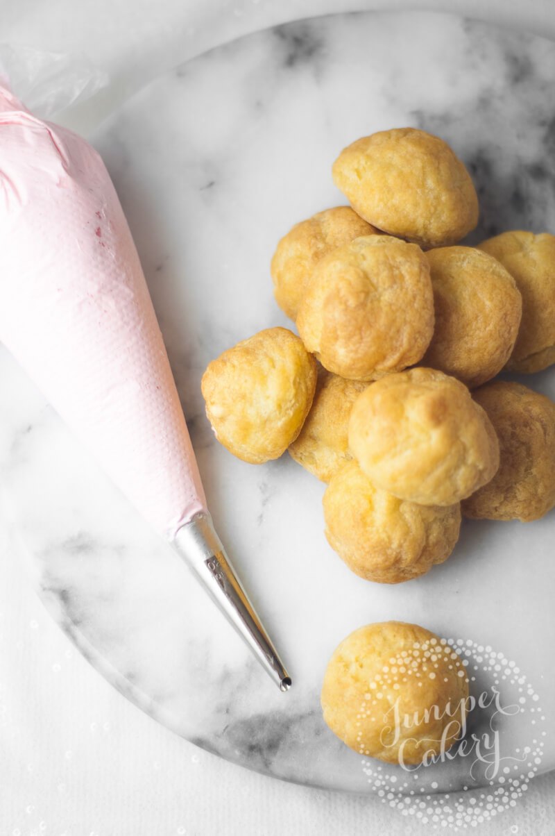 How to fill cream puffs by Juniper Cakery