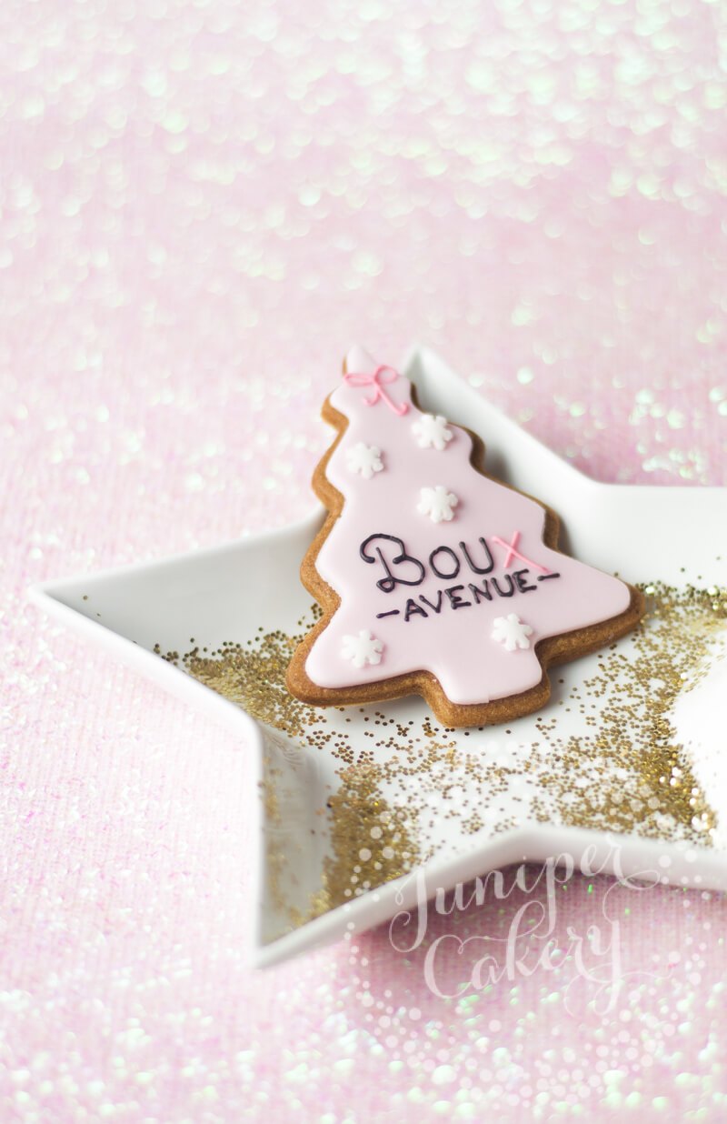 Christmas cookies for Boux Avenue by Juniper Cakery