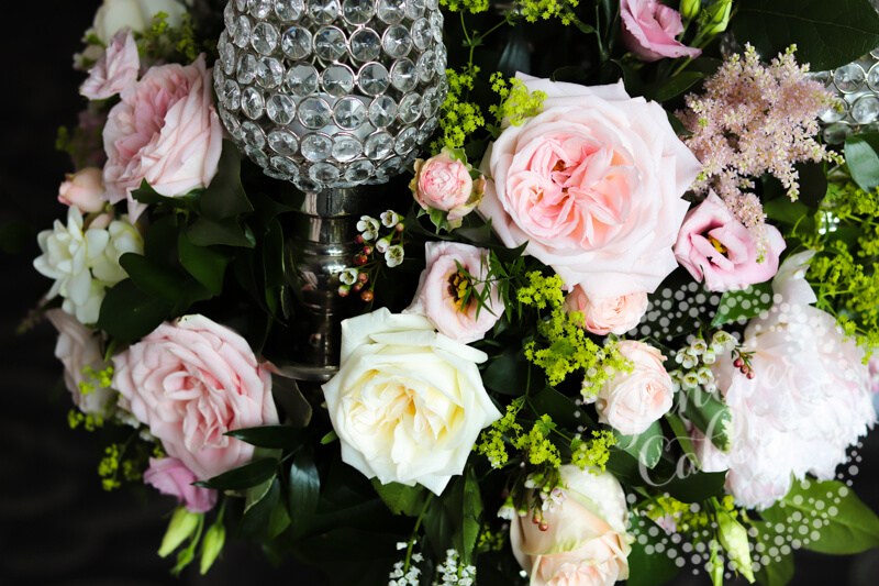 Pink wedding florals by The Wedding and Flower Boutique and Sanctuary Flowers