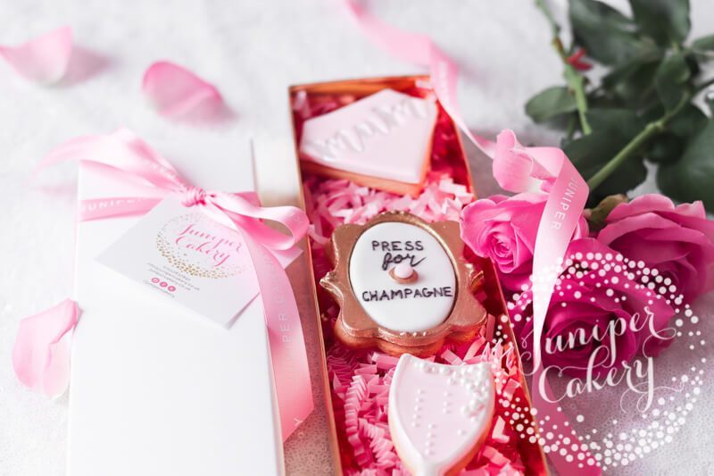 Pink Mother's Day cookies by Juniper Cakery