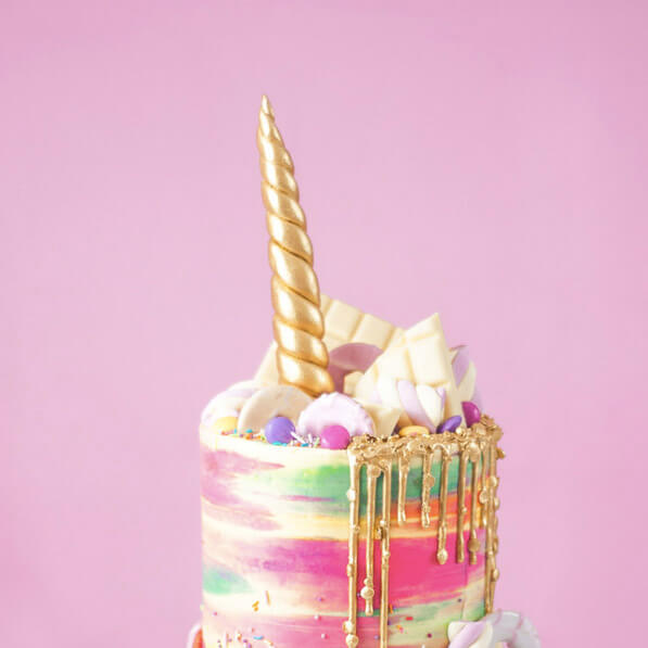 Buttercream unicorn cake by Juniper Cakery